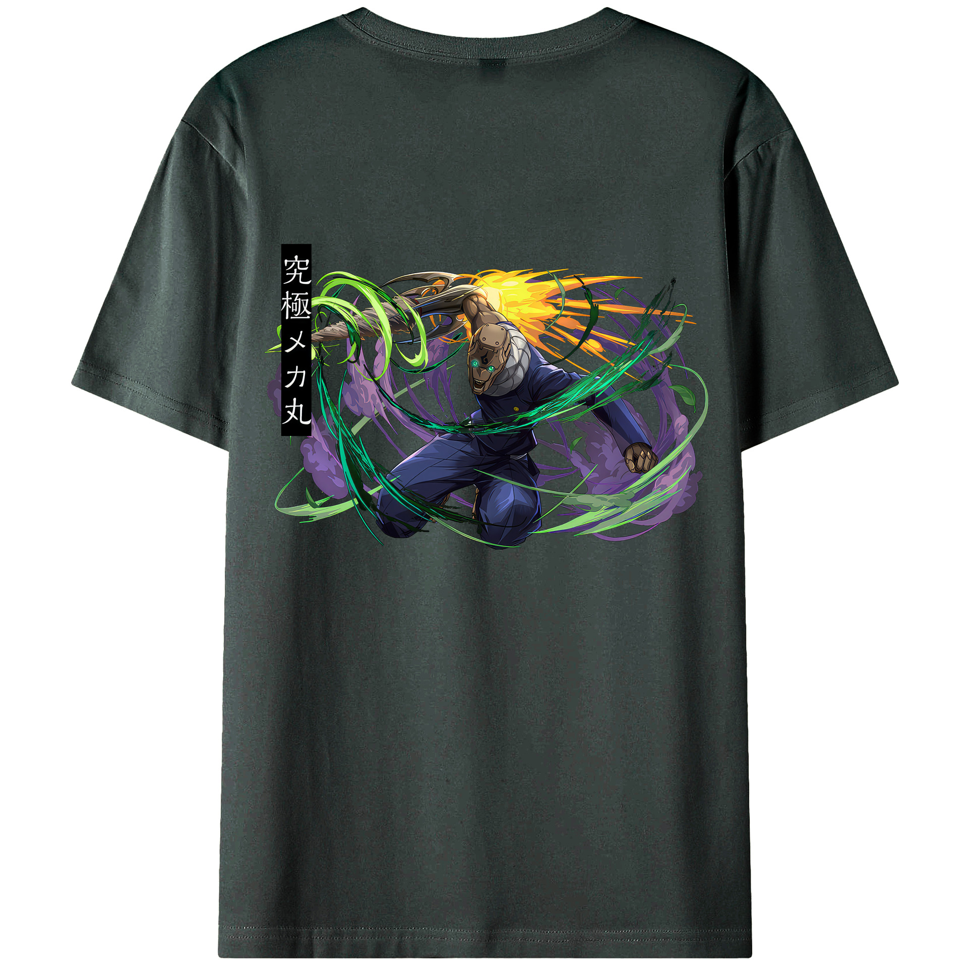 （画像用） 呪術廻戦 Jujutsu Kaisen 綿100％ メンズ半袖Tシャツ（バックプリント） 通気性
